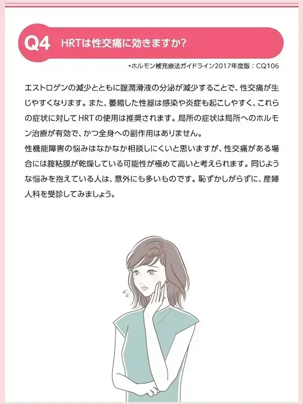 日本女性医学学会も膣局所のホルモン療法を推奨