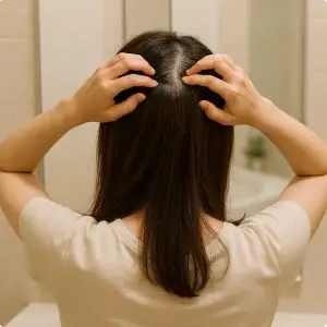 女性の男性型脱毛症の原因は女性ホルモンの減少による